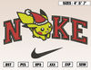 Nike Pikachu Santa Embroidery Designs, Christmas Embroidery Design File Instant Download.png