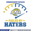 Los Angeles Rams Fueled By Haters embroidery design, Los Angeles Rams embroidery, NFL embroidery, logo sport embroidery..jpg