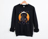 Halloween  Astronaut Black Cat Sweatshirts,  Sweatshirt, Halloween Cat Sweatshirt, Astronaut Sweatshirt, Halloween Space Sweatshirt.jpg