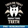 ER-71276_Trick or Treat Brush Your Teeth - Cute Tooth with Bat Wings and Devil Horns 9945.jpg