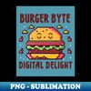 Pixel Burger - Decorative Sublimation PNG File - Bring Your Designs to Life