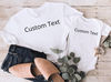 Mom And Baby Shirts, Custom Text Mom And Baby Matching T-Shirt, Custom Baby One piece Shirt, Baby Bodysuit, Mother Toddler Matching Shirt.jpg