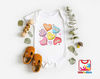 Candy Hearts Baby Onesie® - Retro Valentines Day Baby Bodysuit - Valentine Gift for Kids.jpg