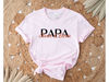 Custom Papa Shirt With Kids Names, Custom Papa Shirt, Fathers Day Shirt, Personalized Grandpa Gift, Birthday Dad Shirt, Gift for New Papa.jpg