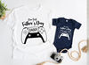 Our First Father's Day Gamer Gift, First Fathers Day Personalized Matching Shirts, Dad & Baby Matching Gaming Shirt, Father's Day Baby Gift.jpg
