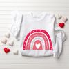 Valentine Sweatshirt, Rainbow Valentines Shirts for Women, Love Heart Long Sleeve Crewneck, Women Gift For Her, Matching Valentines Couples.jpg