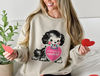 Retro Valentines Day Sweatshirt, Dog Valentines Shirt Gift for Dog Lover, Valentines Gift for Her, Vintage Valentines, Teacher Valentine PJs.jpg