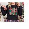 Christmas Sweatshirt, Merry Christmas Shirt, Leopard Pattern Christmas Shirt, Happy Christmas Shirt, Christmas Sweater,.jpg
