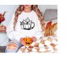 Coffee Pumpkin Football Shirt, Game Day Shirt, Autumn Sweatshirt, Fall Day Shirt, Fall Sweatshirt, Hello Fall Shirt.jpg