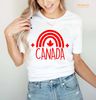 Canada rainbow Shirt, Canada Shirt, Canadian Tee, Canada Flag Tee, Canada Day Gift, Canada Day Tee, Happy Canada Day Shirt, Canada Lover.jpg
