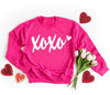 Womens Valentine Sweatshirt for Women Valentine Shirt for Women, Valentines Shirts for Women, Valentines Day Gift for her, XOXO shirt pink.jpg
