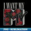 MTV I Want My MTV Floral Box - Premium Sublimation Digital Download