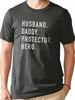 Fathers Day Gift  Husband. Daddy. Protector. Hero  Funny Shirt Men - Husband TShirt - Dad Gift - Wife to Husband Gift.jpg