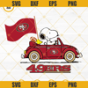 Snoopy Car San Francisco 49ers SVG PNG DXF EPS Cut Files.jpg
