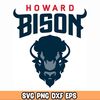 Howard University SVG, Bison svg, Logo, instant download - eps, png, svg, dxf Silhouette, Cricut.jpg