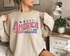 Retro America Sweatshirt, America The Beautiful, 4th Of July Shirt, Fourth Of July, Patriotic USA Gift, Unisex Crewneck Sweatshirt.jpg