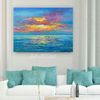 colorful-sunset-wall-art-seascape-artwork-original-oil-painting-california-beach-art-living-room-decor