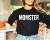 Momster Halloween Sweatshirt, Halloween Sweater, Halloween Hoodie for Women, Halloween Crewneck Sweater, Halloween Gift.jpg