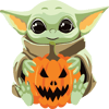 Cartoon Baby Yoda With Halloween Pumpkin SVG.png