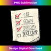 Graduation Shirt  Boot Camp Checklist - Crafted Sublimation Digital Download - Spark Your Artistic Genius