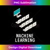 Funny Notebooks Looking At PC Machine Learning AI Joke - Instant PNG Sublimation Download