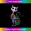 Sugar Skull Cat  Cute Dia De Los Muertos Funny Mexican Gift - PNG Sublimation Digital Download