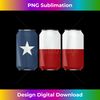 Patriotic Beer Cans USA American Texas Flag  1 - Special Edition Sublimation PNG File