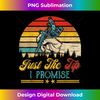 Vintage Retro Just The Tip I Promise Funny Sarcastic Tattoo 1 - PNG Transparent Sublimation File