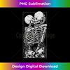 Tarot Card Kissing Skeleton Love Skull Bones Horror Goth 1 - Vintage Sublimation PNG Download