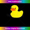 Cute & Simple Little Yellow Rubber Ducky Duck Graphic Print Tank Top - Digital Sublimation Download File