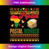 Vintage Proud Postal Worker Costume Proud Afro Black History 1 - Aesthetic Sublimation Digital File