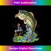 Fishing Graphic graphic Large Mouth Bass Fish - Instant Sublimation Digital Download