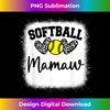 Personalized Softball Heart Cute Mamaw Softball 1 - Aesthetic Sublimation Digital File