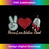 Peace Love Native Blood Indigenous People Native American Tank Top - Elegant Sublimation PNG Download