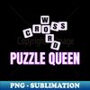 Crossword Puzzle Queen - Professional Sublimation Digital Download