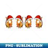 Santa Cats in Christmas Santa Hats - Stylish Sublimation Digital Download