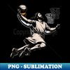 Funny Jesus Basketball Dunk - Digital Sublimation Download File