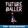 Basketball shirt Future Baller USA Flag - PNG Transparent Sublimation File - Revolutionize Your Designs