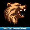 Screaming Bear - Sublimation-Ready PNG File