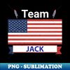 Team Jack USA American Flag Stars Stripe - Trendy Sublimation Digital Download