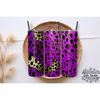 Purple Glitter Animal Cheetah Leopard , Tumbler 20 oz Wrap PNG, Skinny Tumbler Designs PNG.jpg