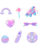 Y2K pink purple and shiny aesthetic sticker pack New Jeans NewJeans NWJNS Tokki cute and  girly  C.png