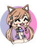 Cute Gacha Life style Kawaii Chibi Kitty Girl Anna Chan  .png