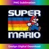 Super Mario Vintage Rainbow Run Portrait Tank Top - Trendy Sublimation Digital Download