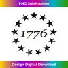 13 Star Flag Betsy Ross Distressed American Flag - PNG Transparent Sublimation File