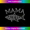 Mama Birthday Shark Mom Matching Family Women Long Sleeve - Exclusive PNG Sublimation Download