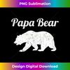 Mens Papa Bear Father's Day Dad Distressed Graphic Print - Decorative Sublimation PNG File