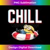 Despicable Me Minions Chill Tracer Text Pool Float - Unique Sublimation PNG Download