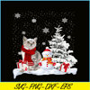 PNG141023118-Cat In Snow Winter Christmas Santa Hat X-mas Kitten Gift Long Sleeve T-Shirt Png.png