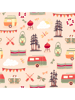 Vintage caravans on a campsite repeat pattern.png